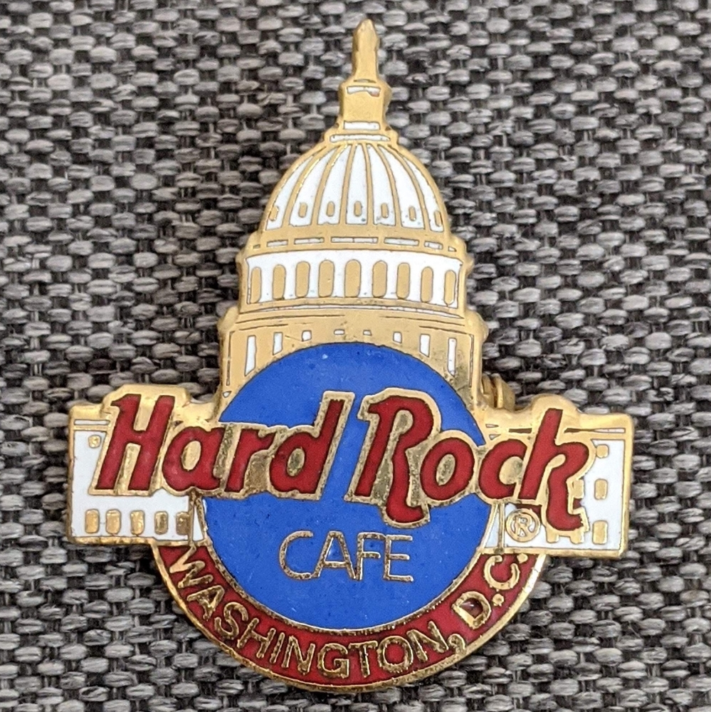 Vintage Hard Rock Cafe Souvenir Pin Washington, D.C.